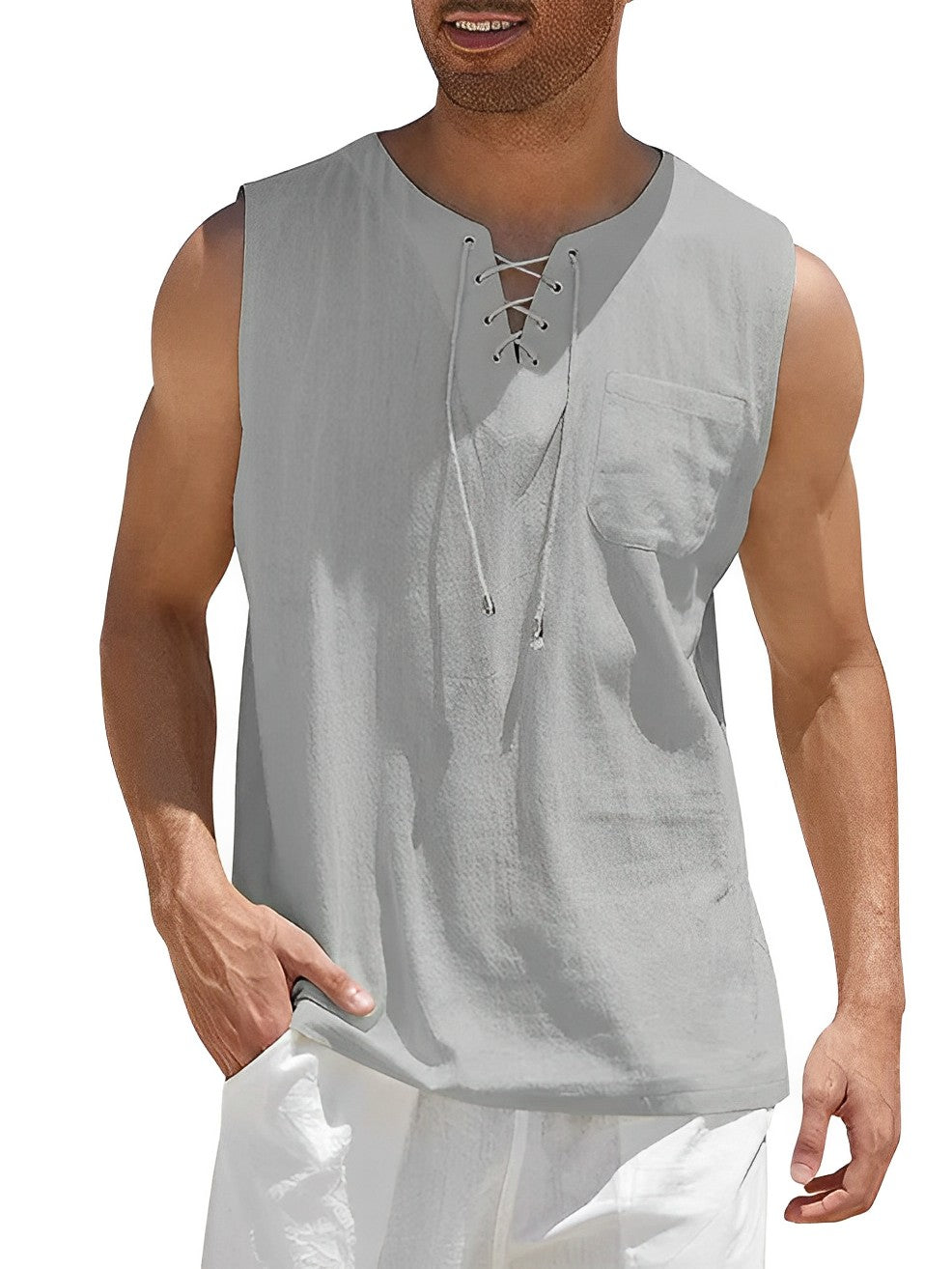 Herren Tanktop Atmungsaktiv Baumwolle - Gym Tanktop für Männer, Bequem und Vielseitig 6