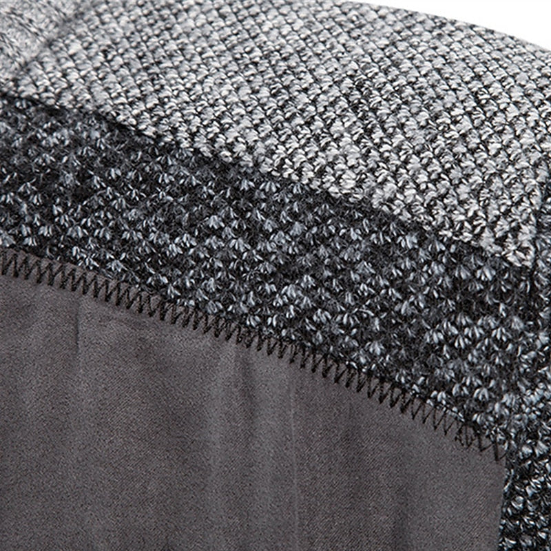 Herren Weste Reißverschluss Wool Blend Mit Pullover Innenfutter 6