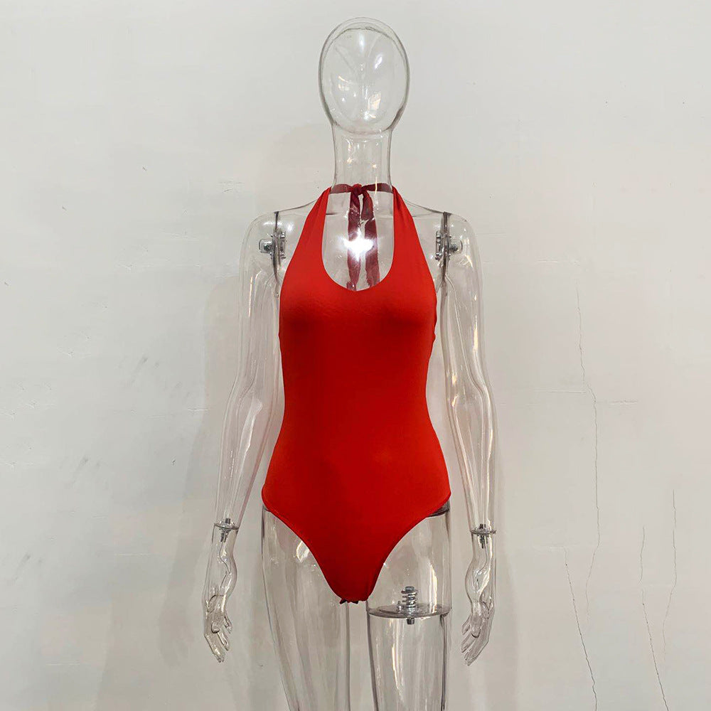 Damen Jumpsuit Rückenfrei Festlich Elegante Sommermode aus leichtem Material-4