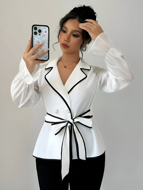 Damen Kleid Elegantes Design aus Baumwolle für Hochzeitsgast und Abendveranstaltungen-5