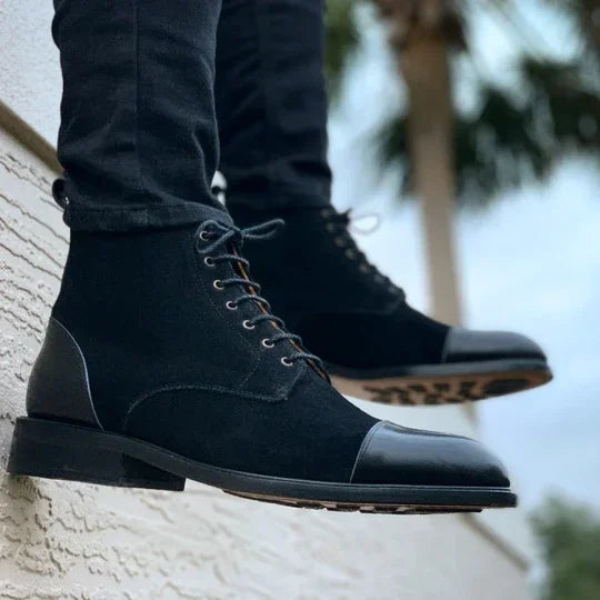 Variant image for Herrenstiefel Elegantes Design Leder Schwarz Braun Winter-1