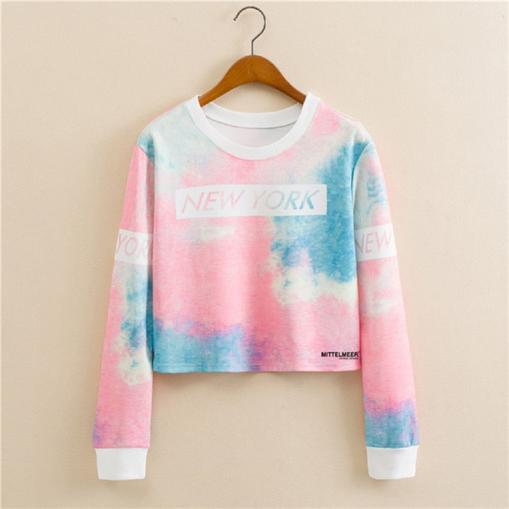 Bedrucktes Sweatshirt Mit Kragen