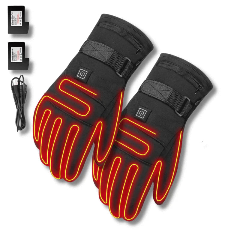 Beheizbare Handschuhe Damen Wasserdicht Touchscreen-kompatibel für Outdoor-Aktivitäten 4