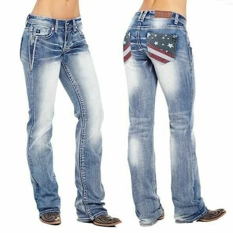 Bootcut-Jeans Aus Denim