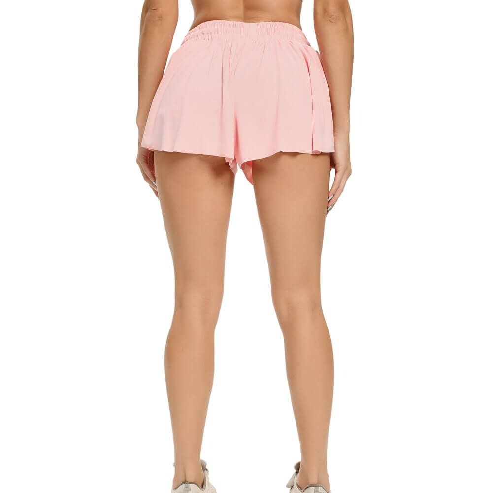 Damen 2-in-1 Fitness Shorts Atmungsaktiv für Sport und Freizeit 1