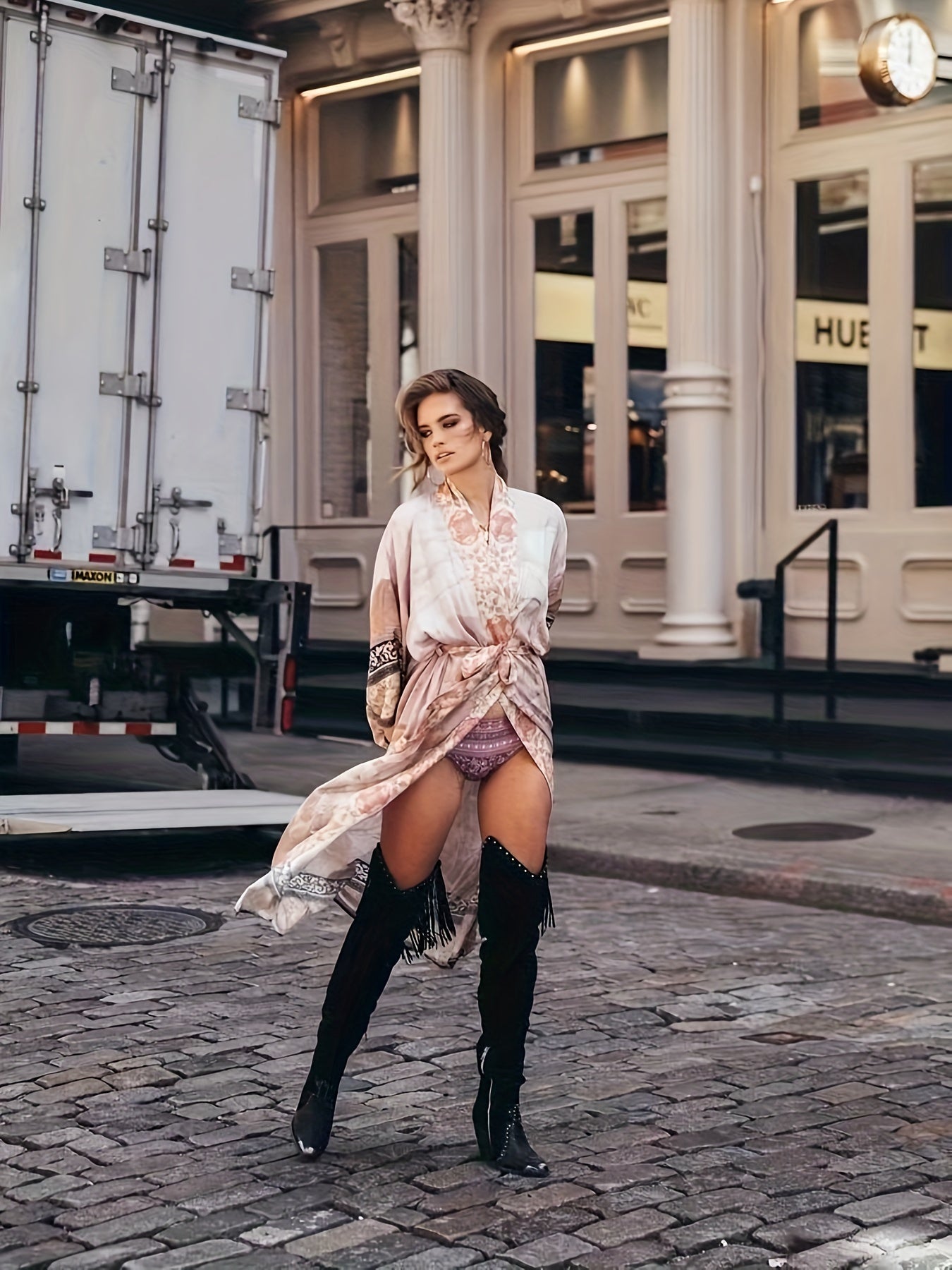 Damen Kimono mit floralem Druck für den Sommer 6