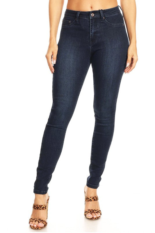 Damen Skinny Jeans Hohe Taille Denim 1