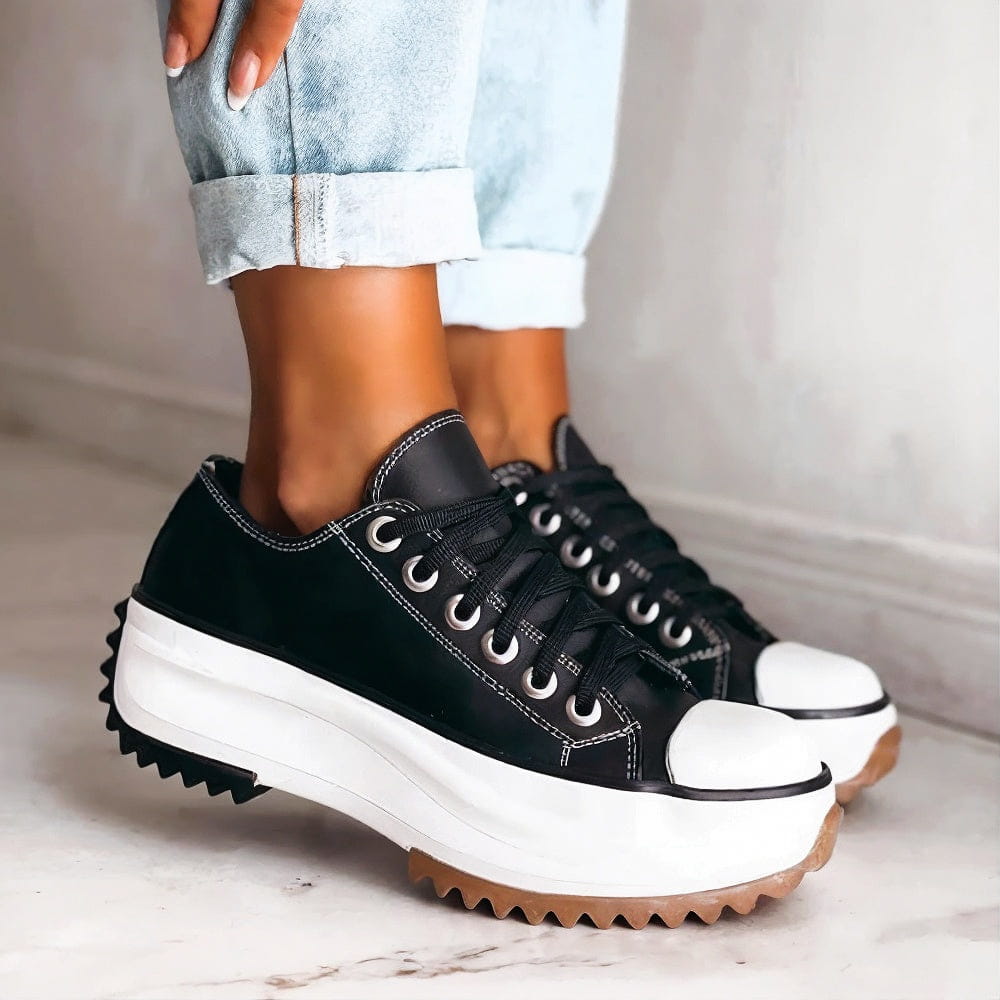 Damen Sneakers Plattform Design Atmungsaktiv 3