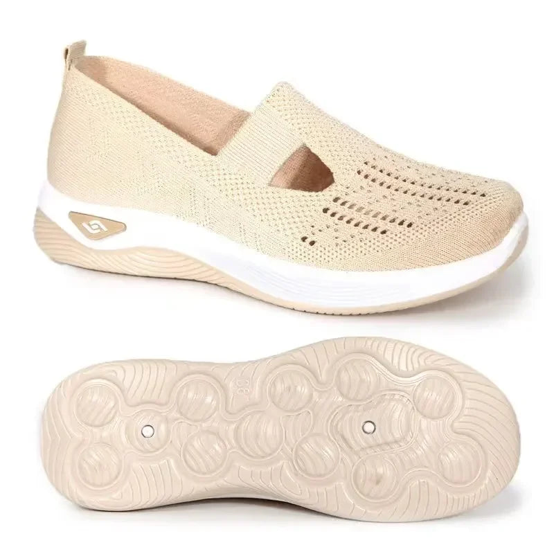 Damen Sneakers Slip-On Atmungsaktiv mit Fußgewölbeunterstützung und Memory Foam 11