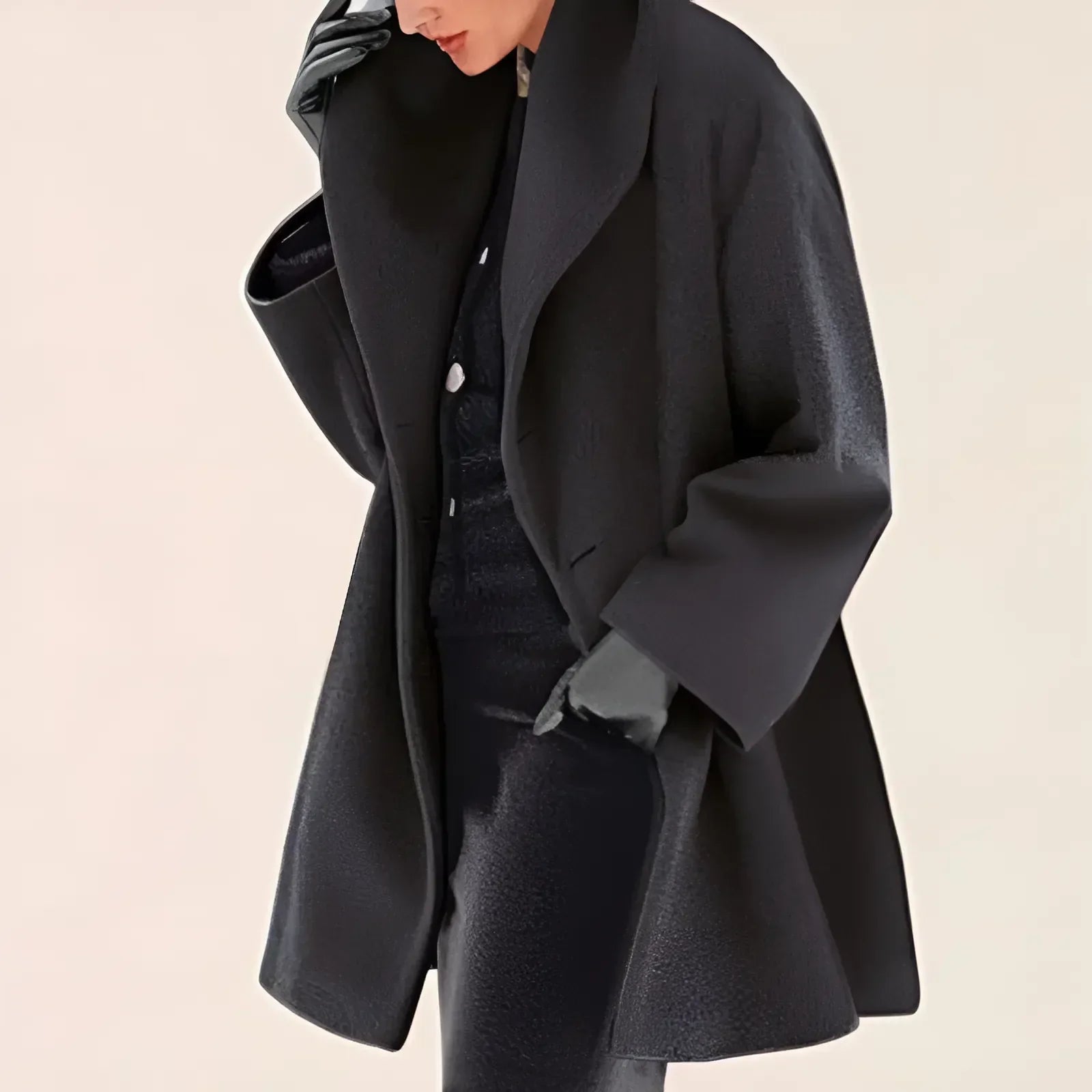 Damen Winter Trench Mantel Modernes Design Warm 4