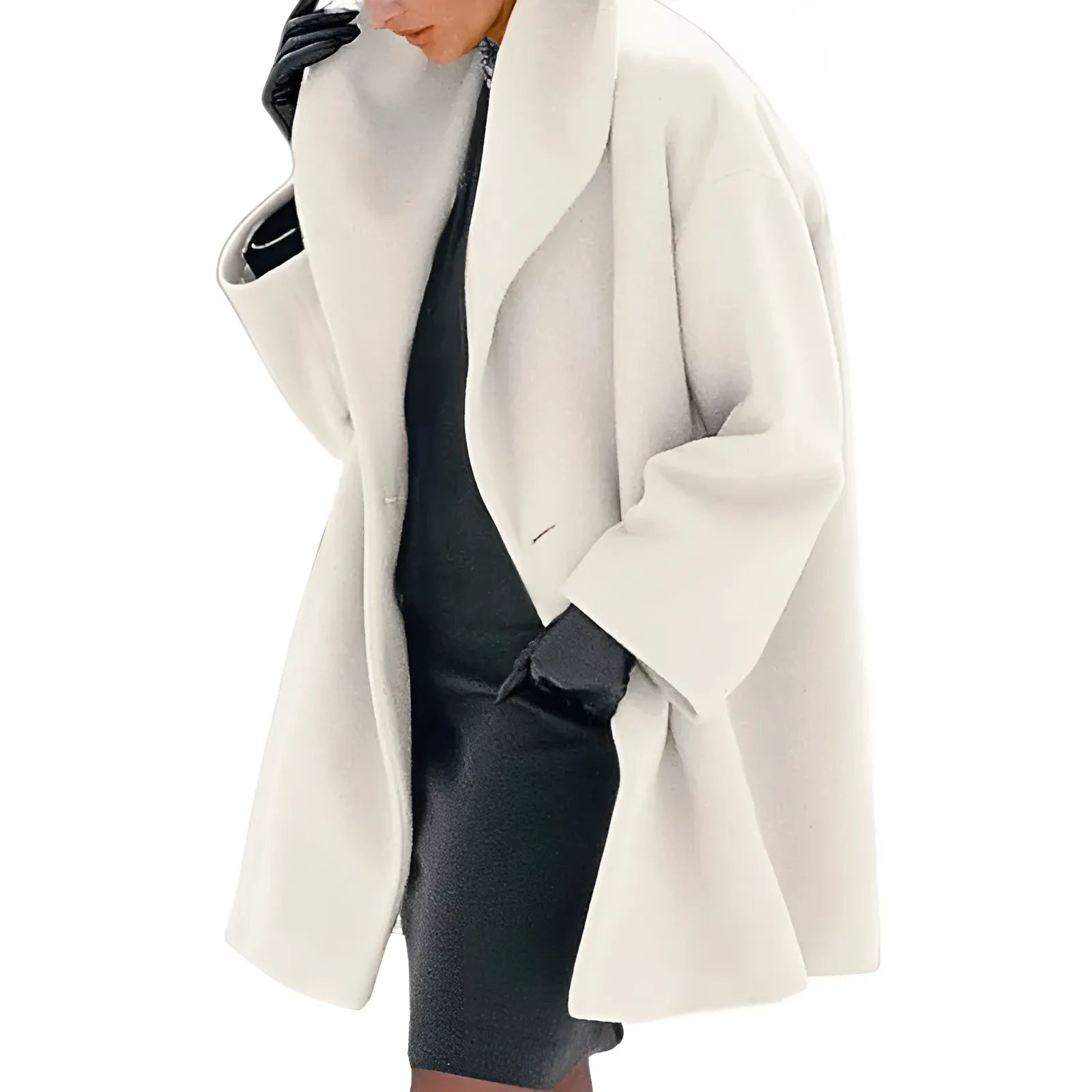 Damen Winter Trench Mantel Modernes Design Warm 5