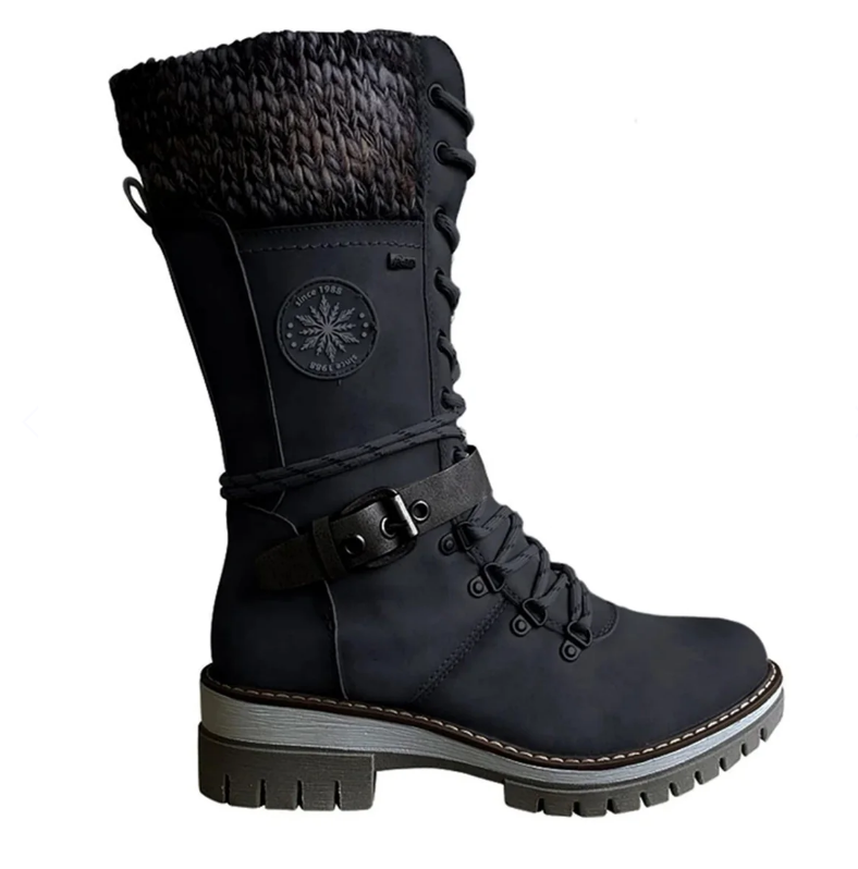 Damen Winterstiefel mit seitlichem Reißverschluss 6
