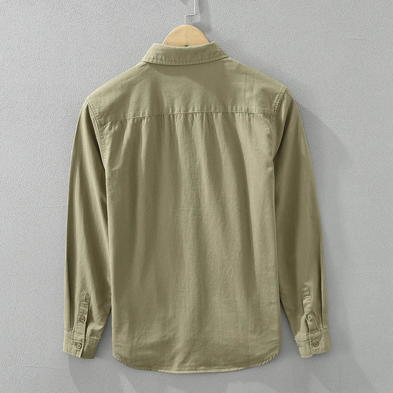 Herrenhemd Casual Kurzarm Baumwolle für Sommer 4