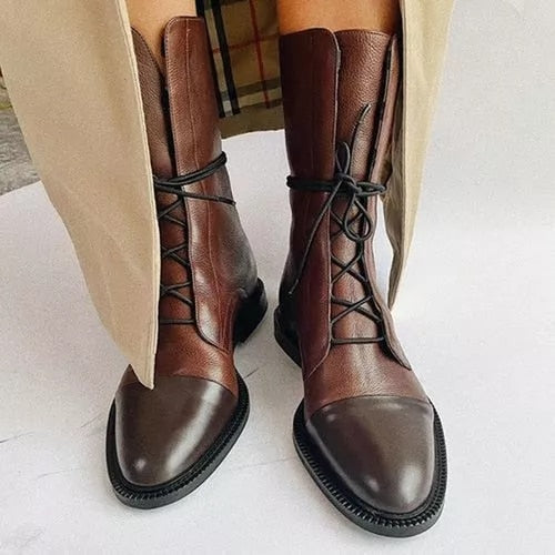 Damen Stiefel Klassisch Synthetisches Leder, Elegante und Vielseitige Stiefel für Jeden Anlass 1