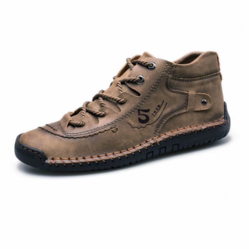 Handgenähte Vintage Lederstiefeletten