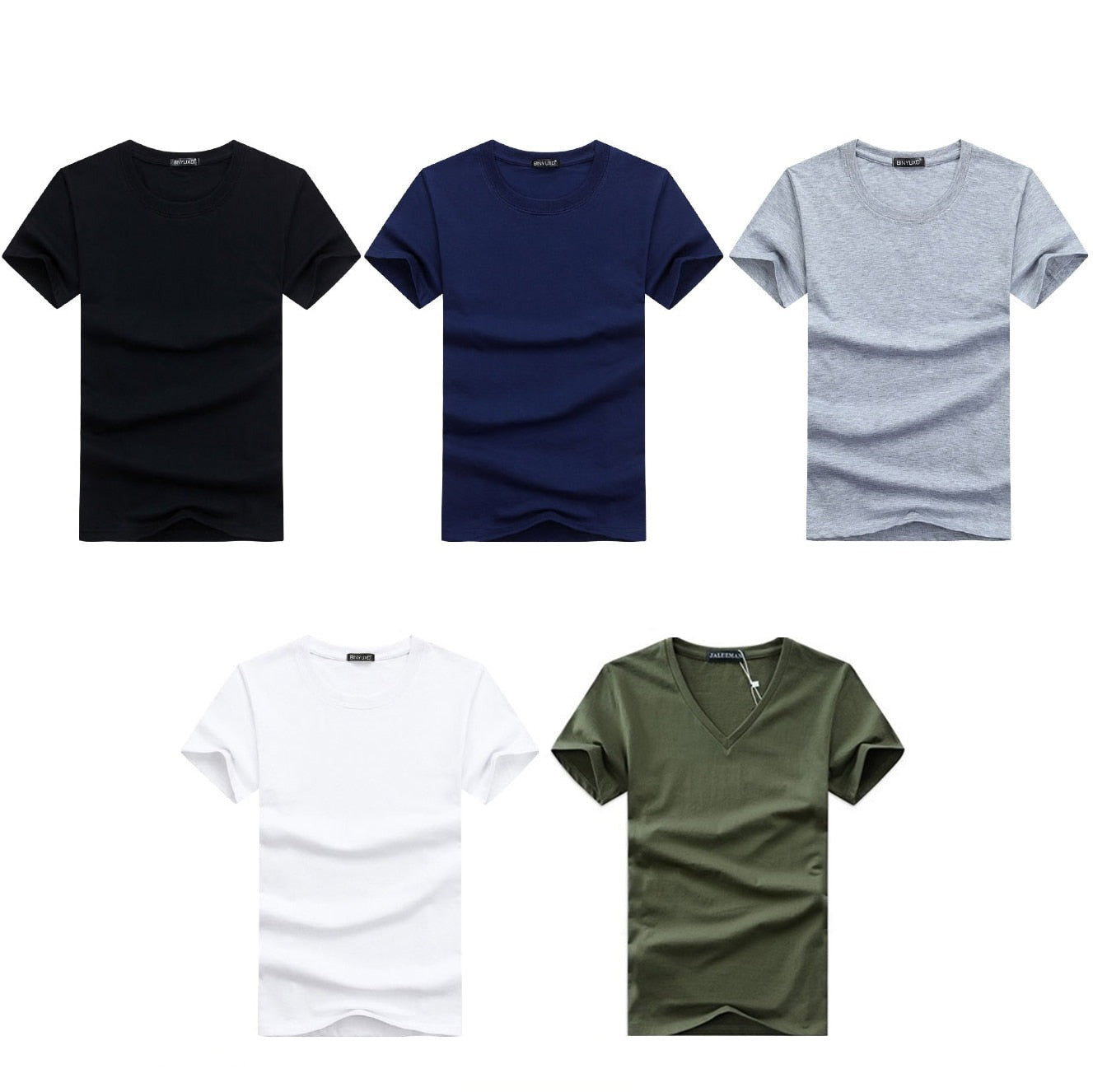 Herren Slim Fit T-Shirt Mit V-Ausschnitt