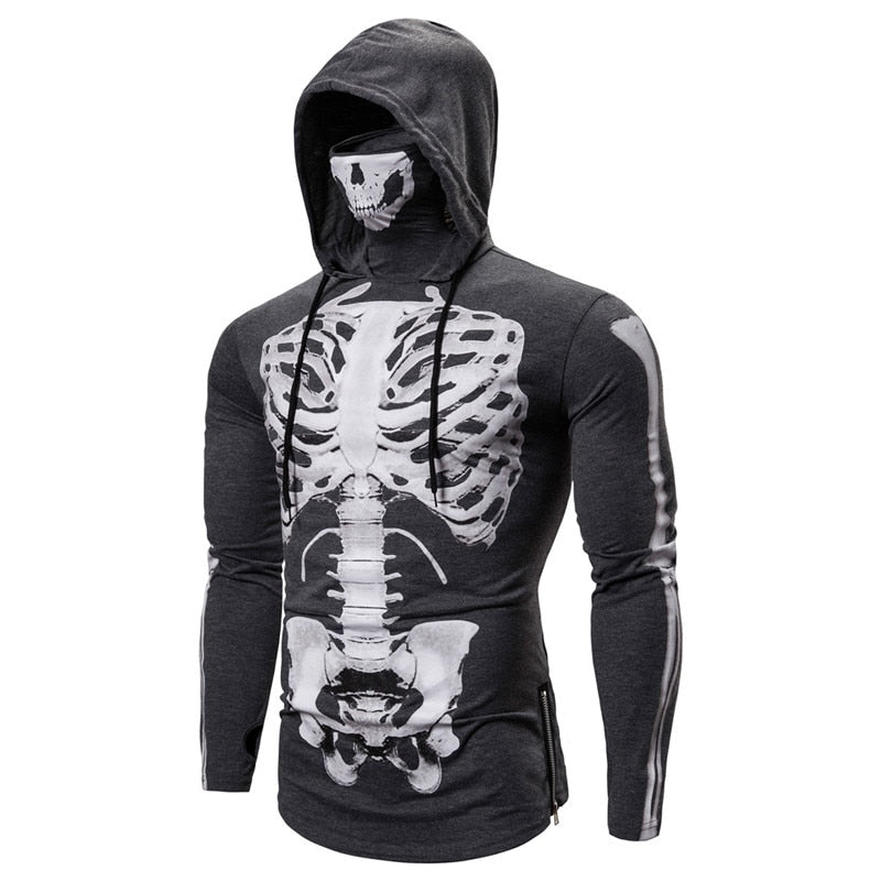 Herren Totenkopfmaske Hoodies