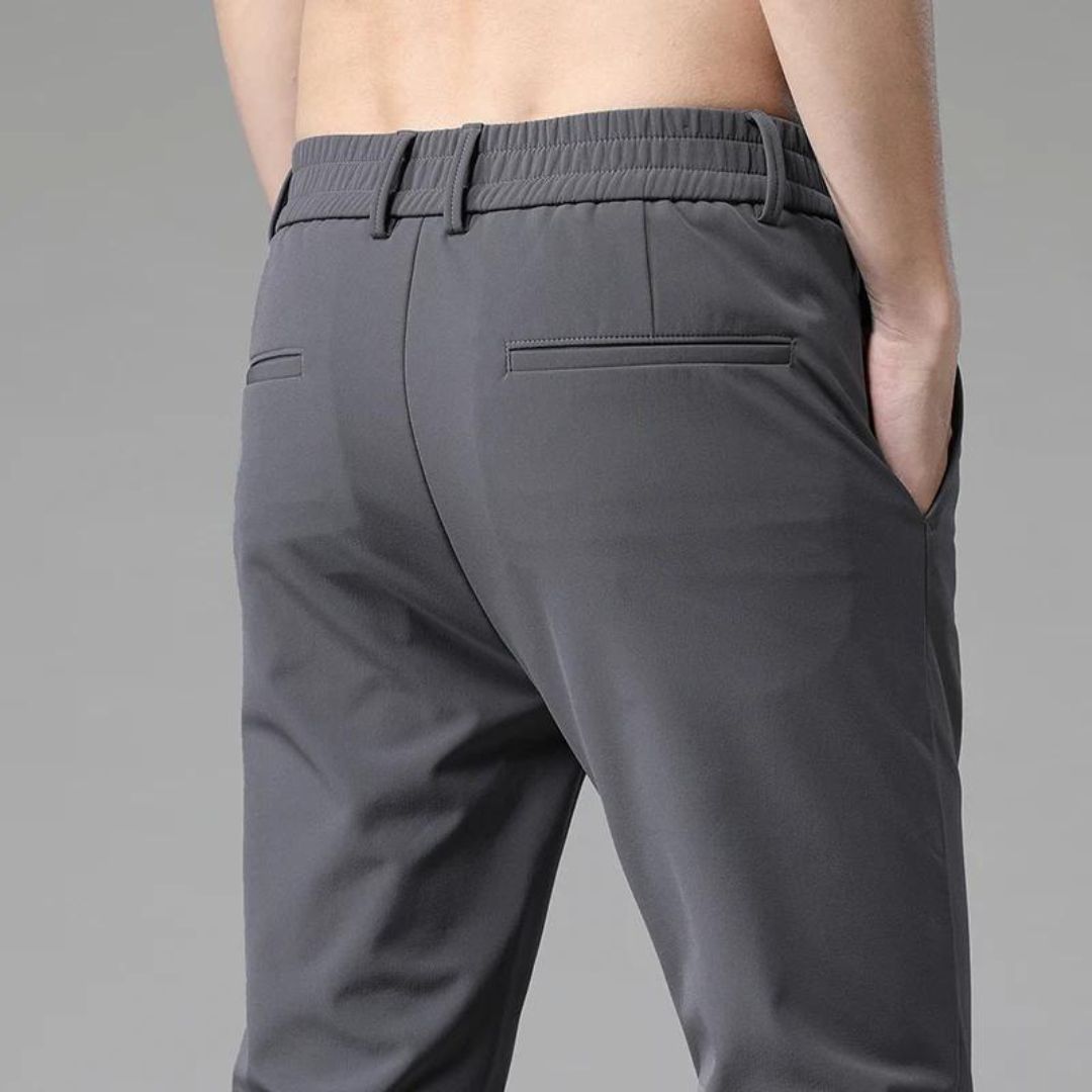 Herren Chino Hose Elegante Freizeit Baumwolle 4-Wege-Stretch 4