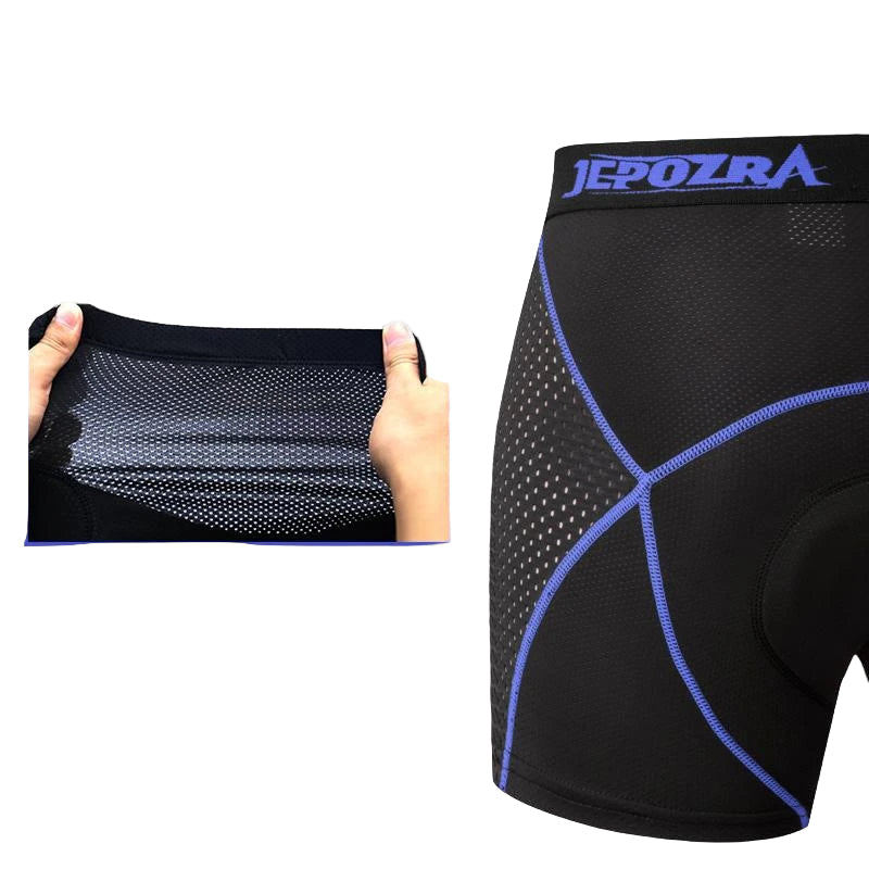 Herren Fahrradhosen mit 4D Gel Polster für Mountainbike und Rennrad 4