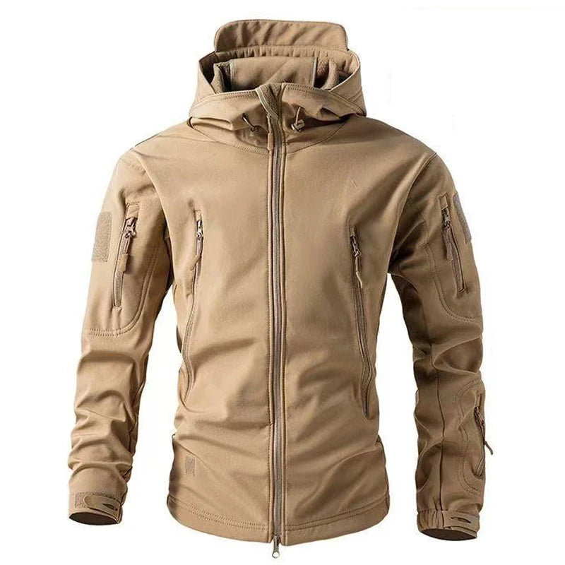 Herren Fleecejacke Wasserabweisend Softshell für Outdoor-Aktivitäten 8