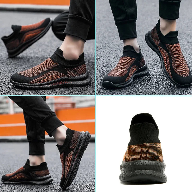 Herren Freizeitschuhe Atmungsaktiv Flexibel Mesh Slip-On 3