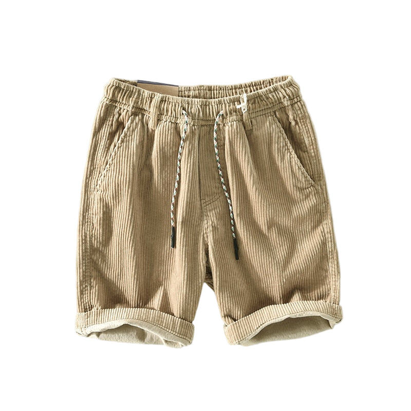 Herren Shorts Lockere Passform Corduroy Atmungsaktiv 0