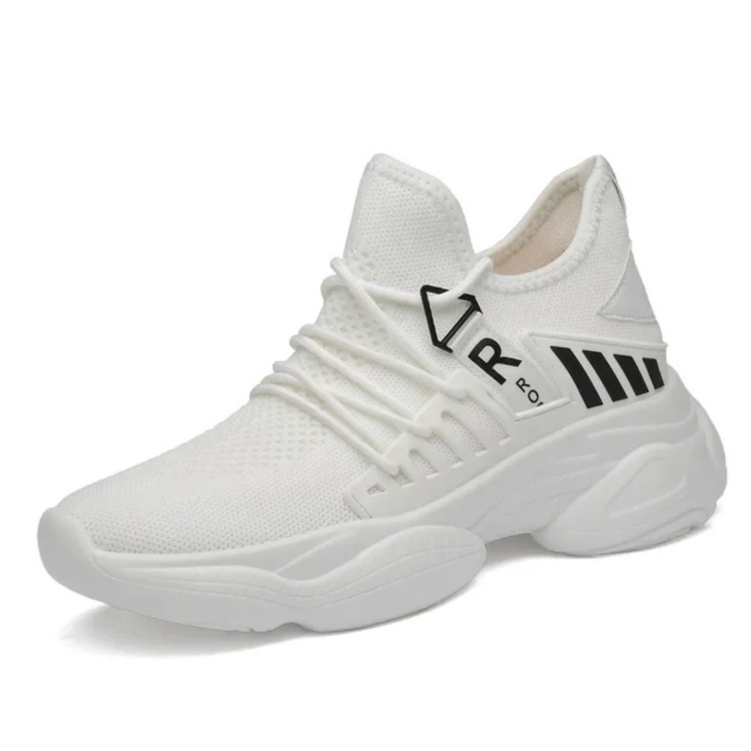 Herren Sneakers Minimalistisch Atmungsaktives Material mit Versteckter Erhöhung 1