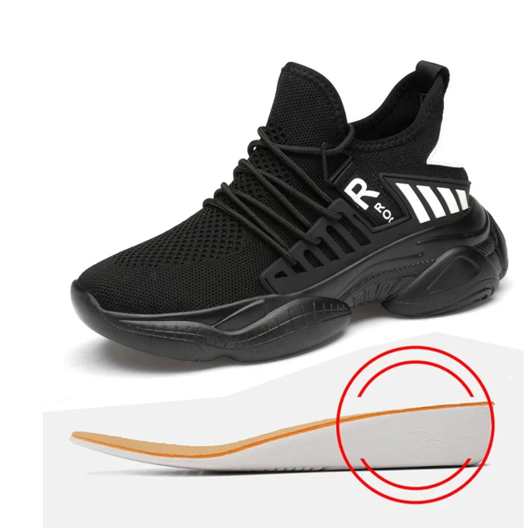 Herren Sneakers Minimalistisch Atmungsaktives Material mit Versteckter Erhöhung 4