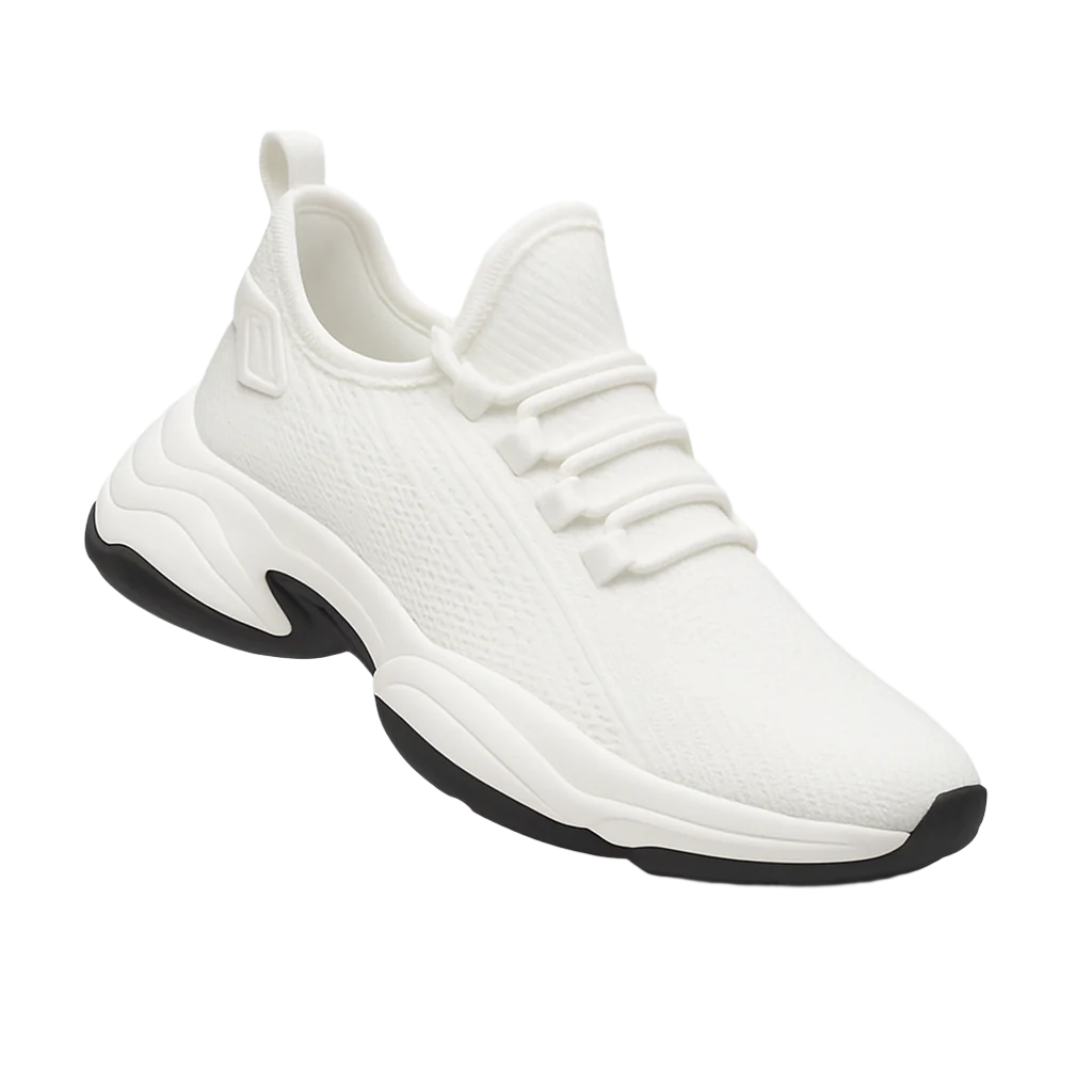 Herren Sneakers Minimalistisch PU-Leder mit Versteckter Erhöhung 0