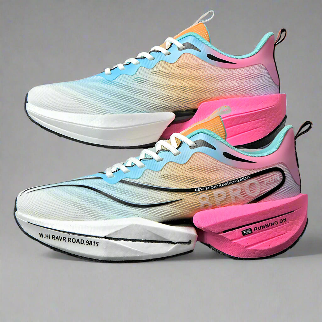 Herren und Damen Marathon Laufschuhe Atmungsaktives Air Mesh mit Carbonplatte 3