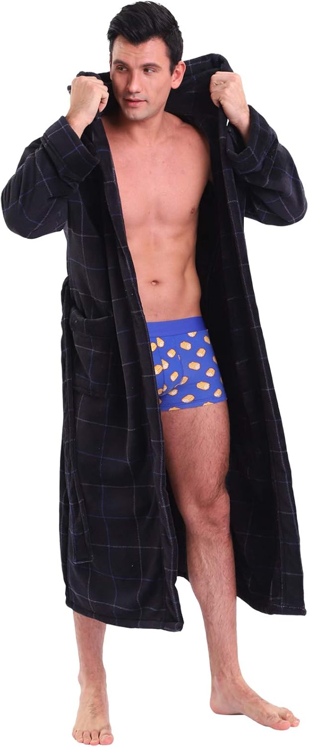 Herrenbademantel mit Kapuze für entspannte Tage 1