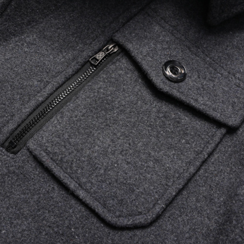 Herrenjacke Winter Zweiteilig Warm Hochwertige Materialien 4