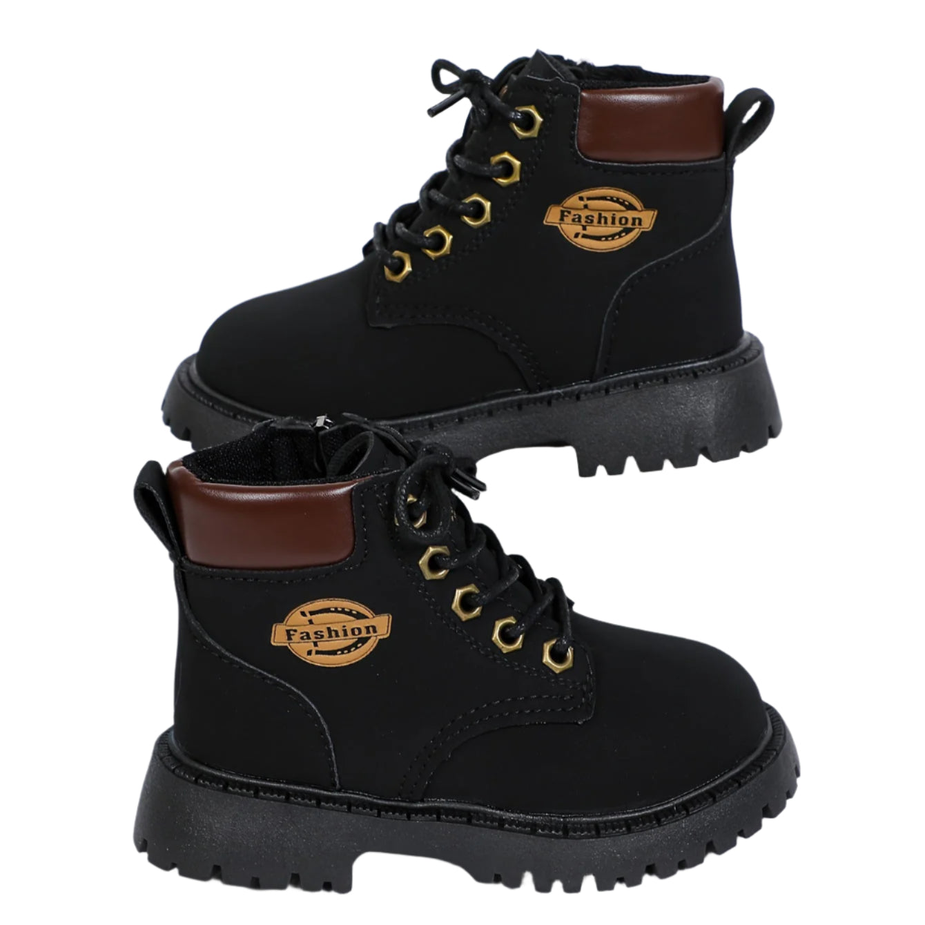 Jungen Stiefel mit Reißverschluss und rutschfester Sohle 0