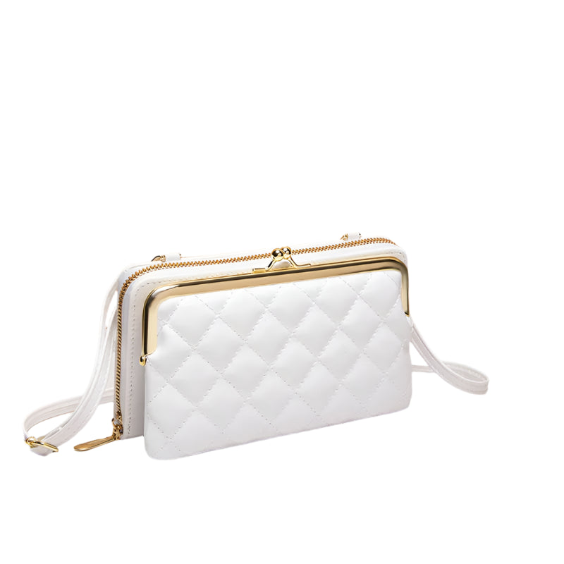 Damen Handtasche Crossbody Vegan Leder Praktisch 1