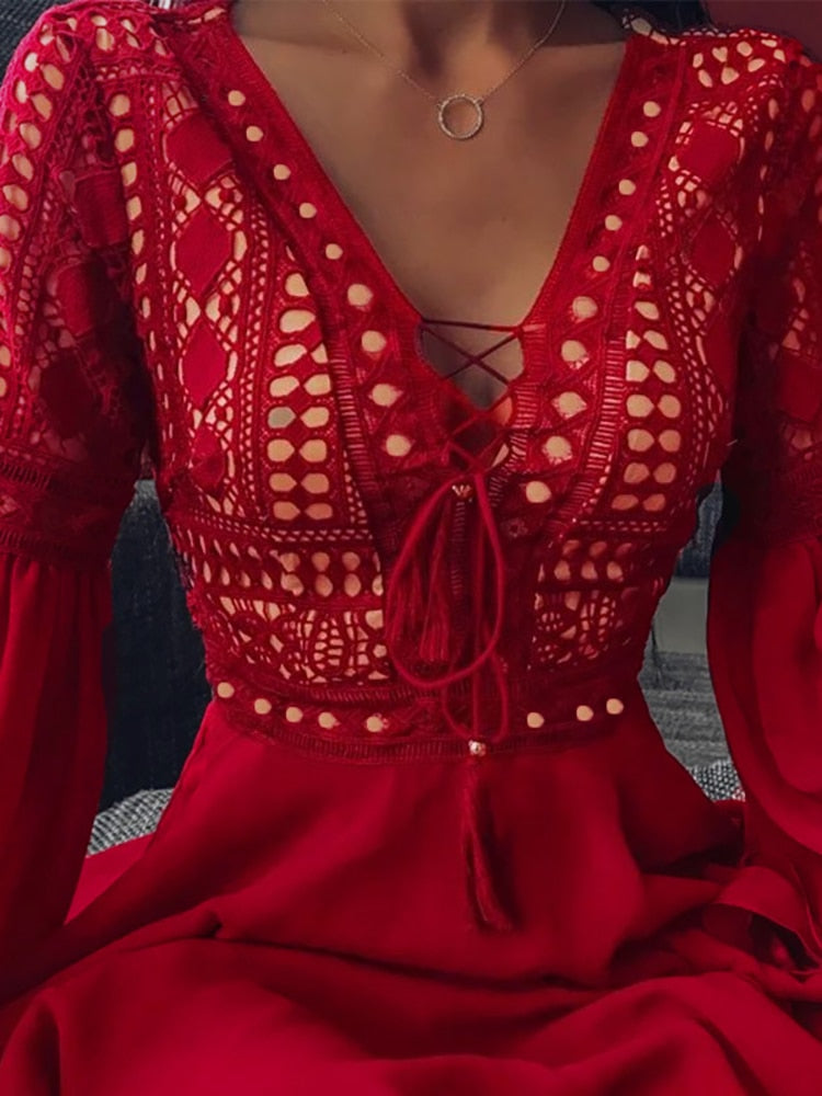 Damen Festliches Kleid Eleganter Schnitt Polyester für Hochzeitsgast 3