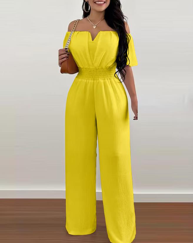 Variant image for Damen Jumpsuit Off-Shoulder Festlich mit Plisseedetails aus Polyester-21