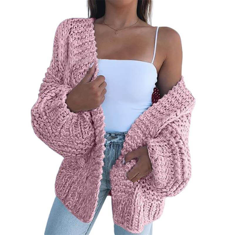 Strickjacke Aus Grobstrick