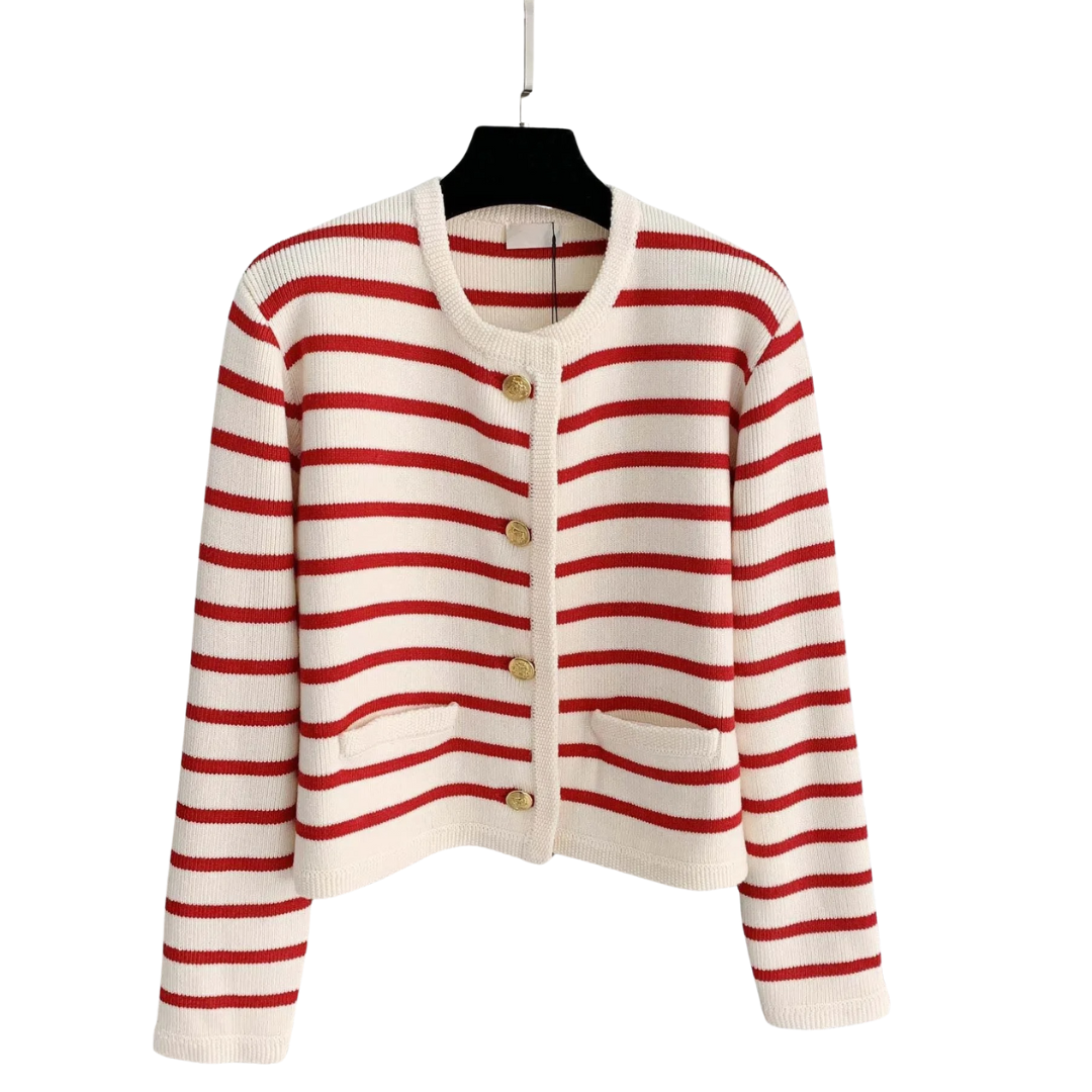 Strickjacke mit Streifen für Damen