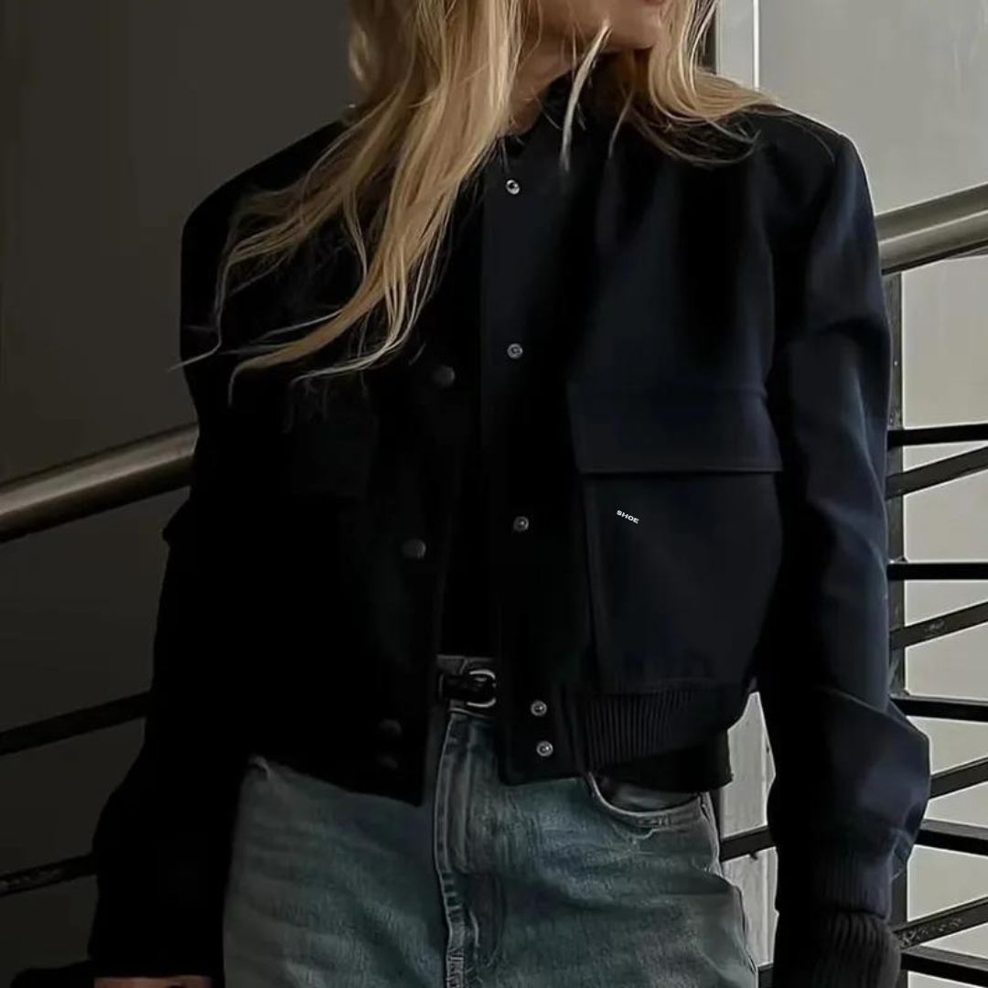 Gekürzte Bomberjacke für Frauen