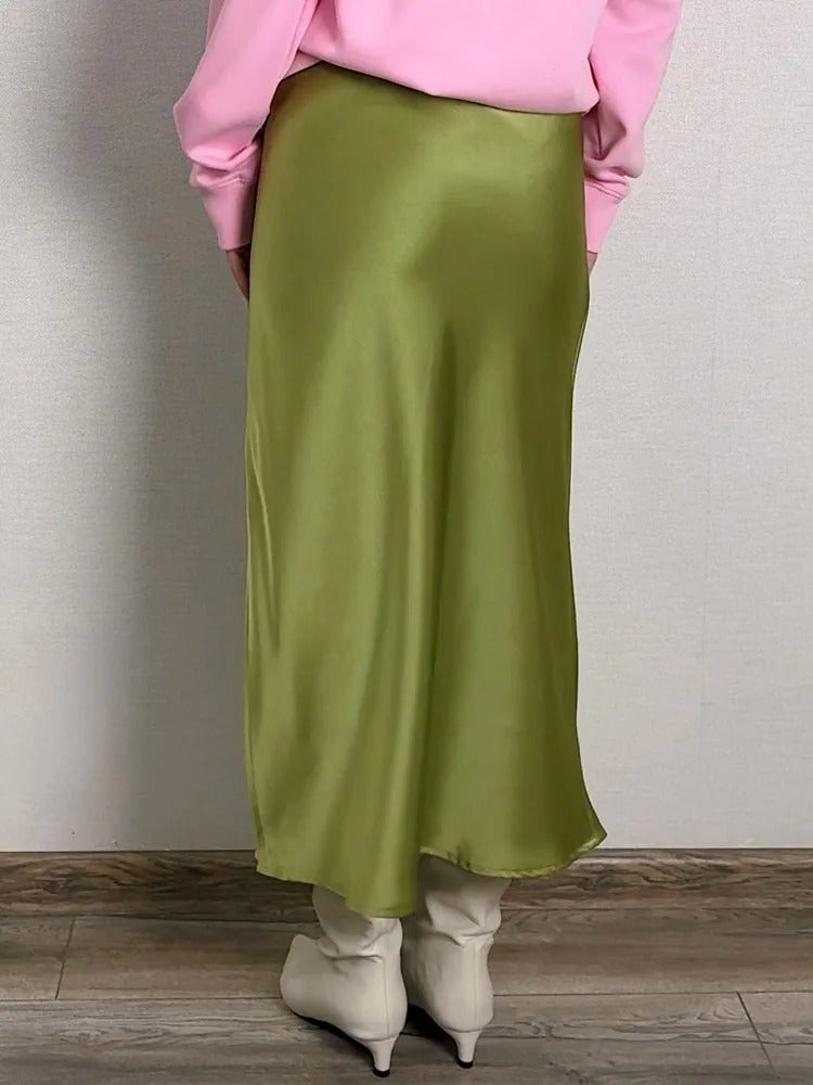 A-Linie Büro-Seitenrock für Damen