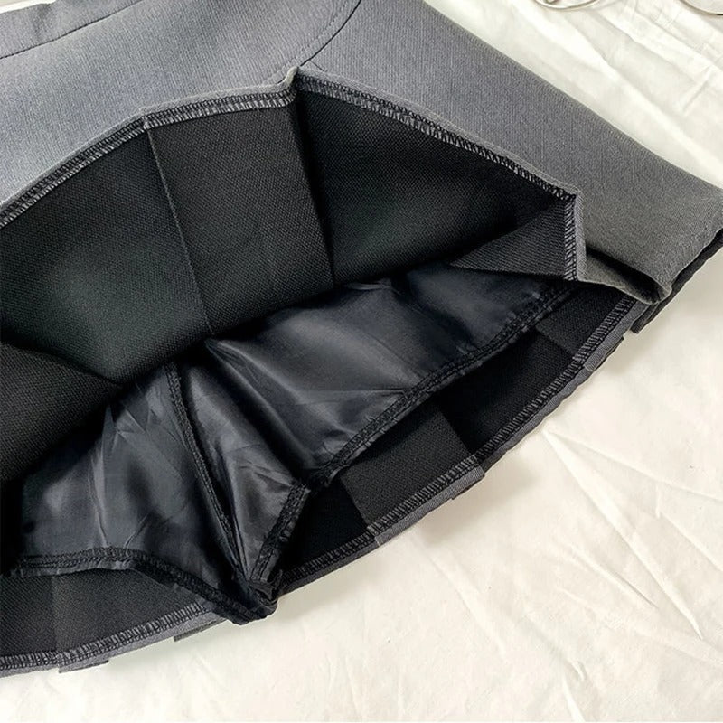 Frauen Faltenrock mit hoher Taille