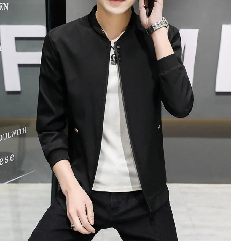 Windbreaker-Jacke mit Reißverschluss für Männer