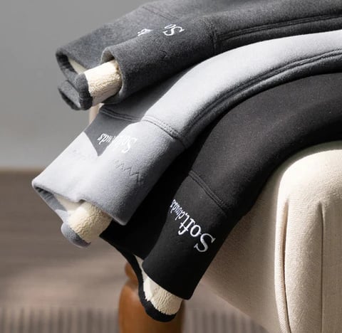 Damen Thermo Leggings Fleece Innenfutter Bequem Figurformend 2