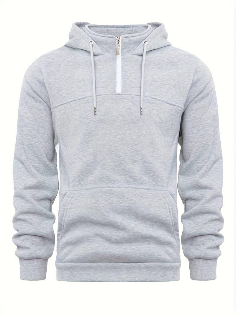 Herren Kapuzenpullover Lässig Baumwolle mit Kängurutasche-3