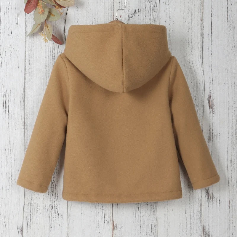 Dickere Fleecejacke für Kinder mit Kapuze