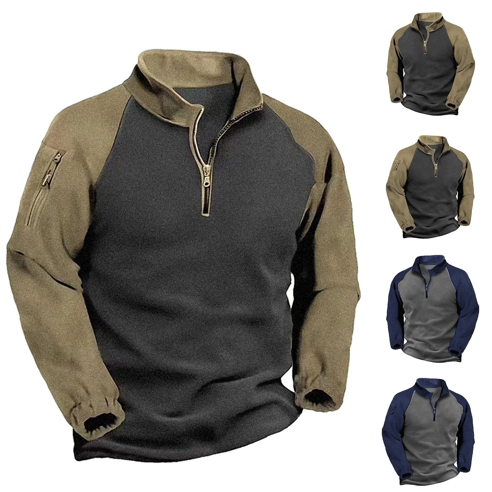 Taktische Jacke mit Reißverschluss für Männer