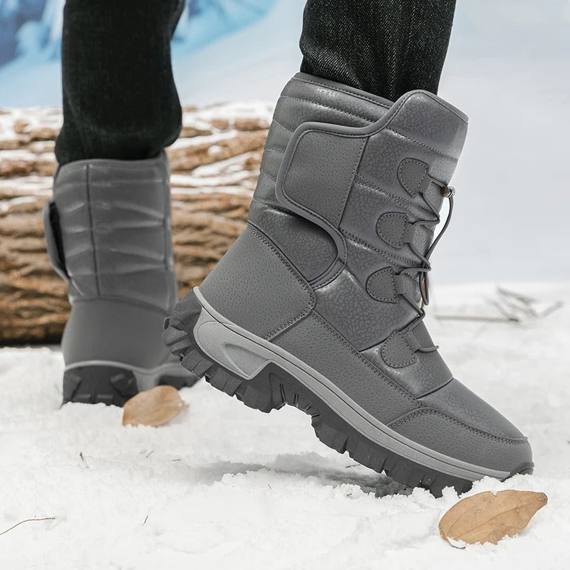 Hohe Winterstiefel aus Plüsch für Männer