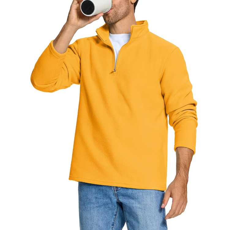 Fleece-Pullover mit halbem Reißverschluss für Männer