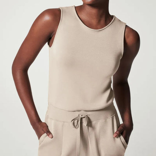Damen Jumpsuit Luftig Bequem Mit Gürtel Aus Atmungsaktivem Polyester-2