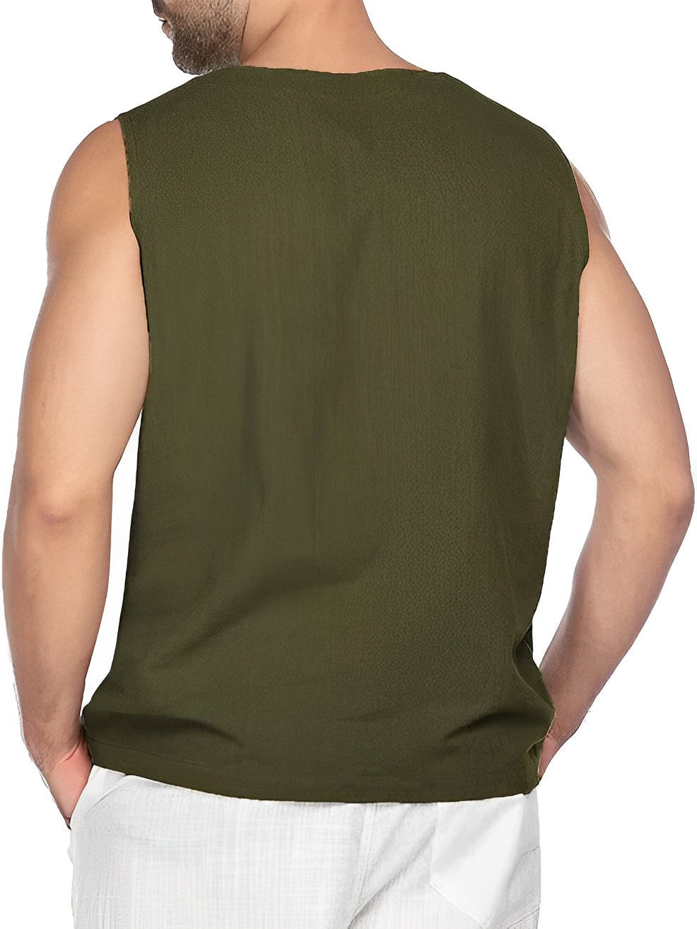 Herren Tanktop Atmungsaktiv Baumwolle - Gym Tanktop für Männer, Bequem und Vielseitig 2